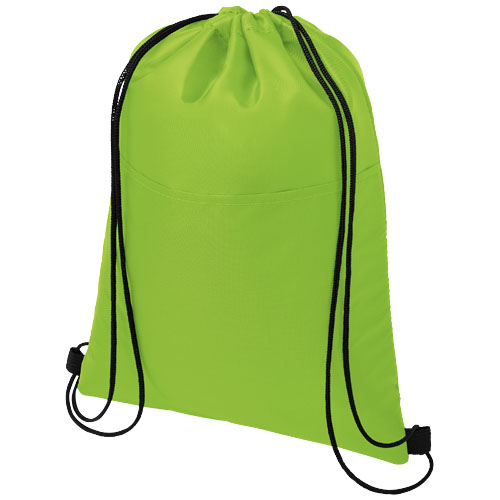 Sac à dos ficelle isotherme publicitaire 12 canettes Oriole Citron vert